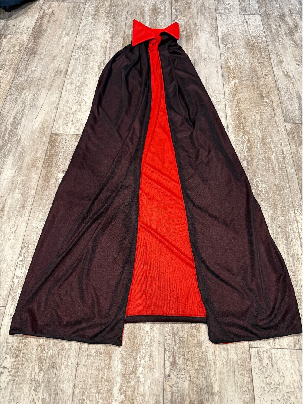 Black Red Vampire Cape Dracula Halloween Costume Adult